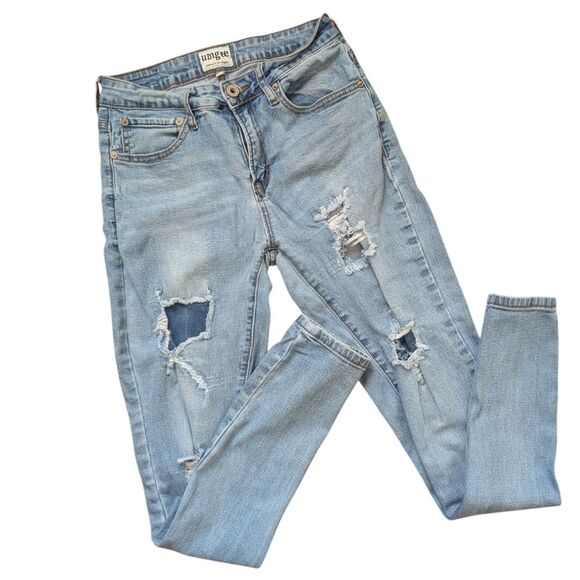 Umgee Distressed Skinny Jeans Size 30 - Picture 1 of 4